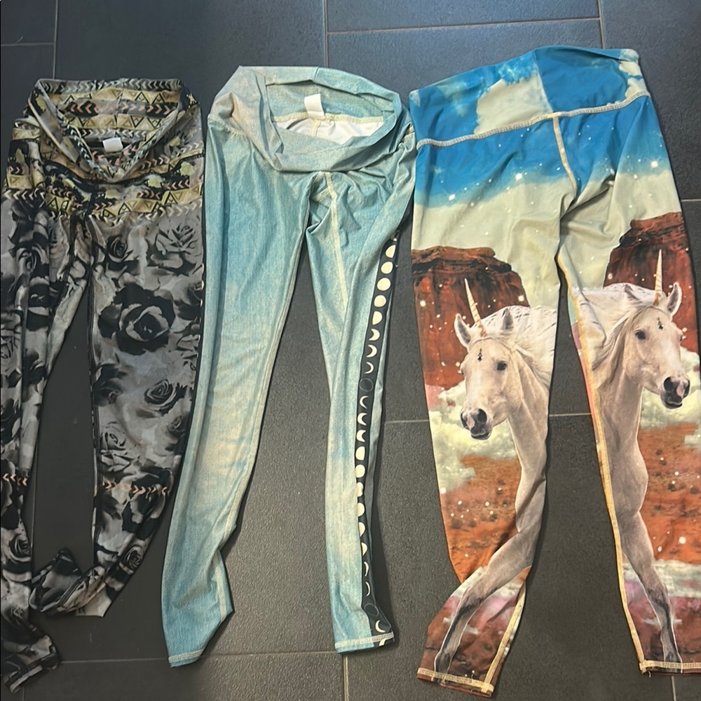 Teeki Black and Gray Leggings Comfortable and Stylish